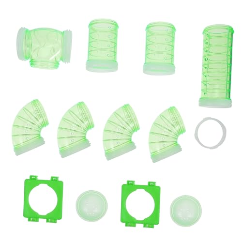 COLLBATH Hamster Hideout Tunnel Kit Shay Zubehör 12pcs Kunststoff Rohr für Käfig Erweiterbar Käfig von COLLBATH