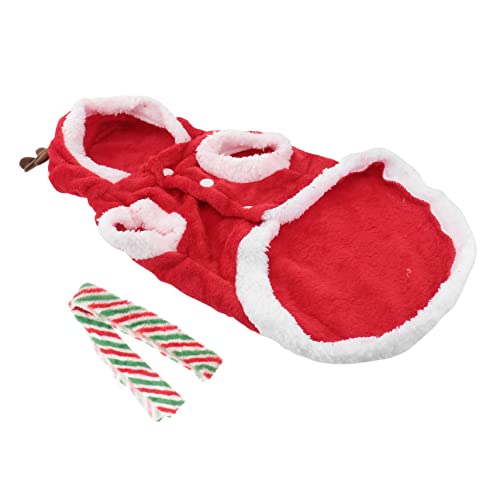 COLLBATH Modische Haustierkleidung Weihnachtsmann Halstuch Hundeoutfit Weihnachten Haustierkleidung Elchmuster von COLLBATH