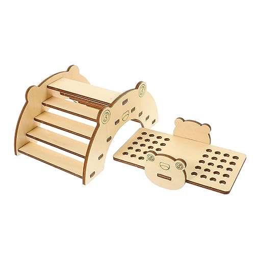 COLLBATH 1 Set Haustier Sport Übungsspielzeug Holz DIY Spielzeug Für Hamster Hamster Spielzeug DIY Hamster Spielplatz Dekor von COLLBATH