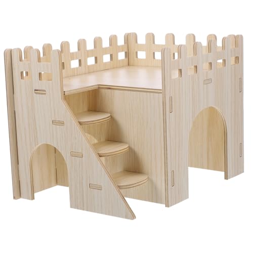 COLLBATH 1 Set Meerschweinchen Labyrinth Spielzeug Für Haustiere Käfig Hamsterhaus Hamstervilla Hamsterplattform Hamsterschlafzimmer Zartes Hamsterhaus Haustiermäusehütte von COLLBATH