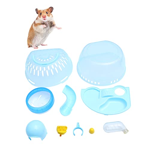 COLLBATH 1 Stück Haustier Außenkäfig Hamster Hülle Vogel Transportbox Hamster Außentransportbox Kaninchen Gecko Zubehör Tragbarer Haustierkäfig Kleintierkäfig Kleintier von COLLBATH