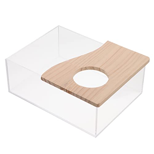 COLLBATH 1 Stück Sandbadebox Kleine Haustiere Toilette Acryl Duschbecken Hamster Badewanne von COLLBATH