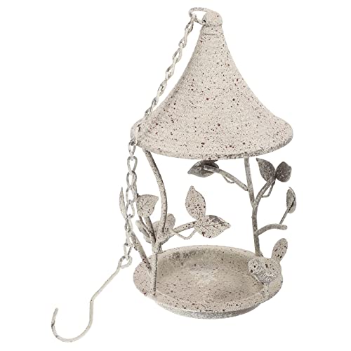 COLLBATH 1 Stück Vogelfütterer deckenkorb Hanging Basket Vogelhaus Vogeltränke Tablett Vogelhäuschen Vogelspielzeug blumenständer Apparate zum Füttern von Vögeln Gartenregal Eisen Green von COLLBATH