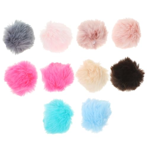 COLLBATH 10st Pompons Für Haustiere Katzenspielzeugbälle Katze Plüschtier Filzspielzeug Für Katzen Katzenspielzeug Pom Kätzchenspielzeug Knisterbälle Für Katzen Spielzeug Für Haustiere von COLLBATH