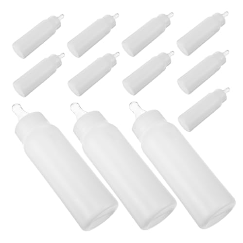 COLLBATH 12 Stück Babyflasche Für Neugeborene Tier Stillflasche Ziegenflaschen Kleine Trinkflasche Lampe Krankenschwesterflaschen Ziegenflasche Feeder Kalbsflasche von COLLBATH