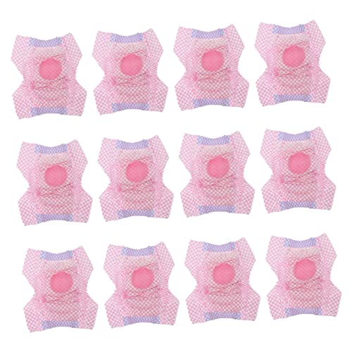 COLLBATH 12st Haustierwindeln Wiederverwendbare Hundewindeln Windeln Für Hunde Männlich Hund Wickelt Männchen Klein Hundewindeln Gegen Hitze Katzenwindel Pyjama Für Welpen Ballaststoff Rosa von COLLBATH