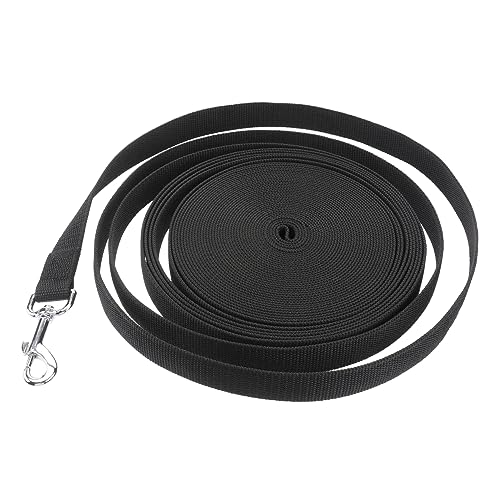 COLLBATH Hundetraining Leine 15m x Robuste Und Langlebige Trainingsleine Für Hunde Ideal Für Welpen Und Große Hunde Schwarze Pet Training Leash Für Optimale Kontrolle von COLLBATH