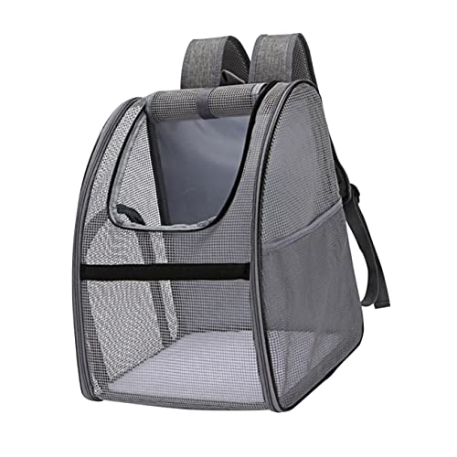 COLLBATH 1Pc Atmungsaktiver Haustier Rucksack Aus Mesh Tragbare Schultertasche Für Katzen Und Hunde Leichte Transportlösung Schwarz Ideal Für Reisen Und Ausflüge von COLLBATH