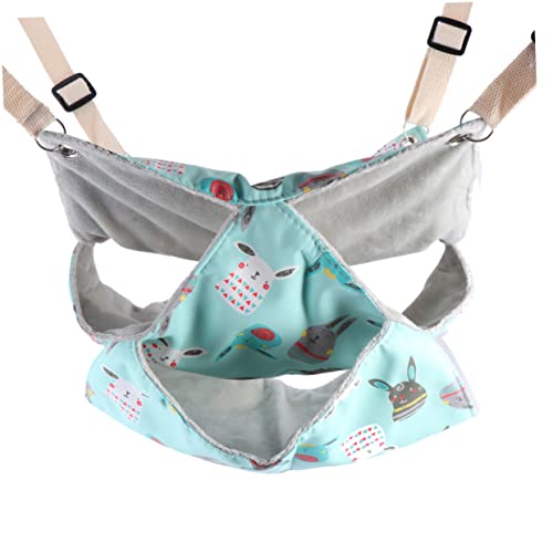 COLLBATH 1Stk Hängender Eichhörnchen-Schlafsack Hamster Hängebett kleines Tier Plüsch Hängematte Squirrel Schlafsack Schlafplatz für Haustiere Hamsterbett Heimtierbedarf Plane Sky-Blue von COLLBATH