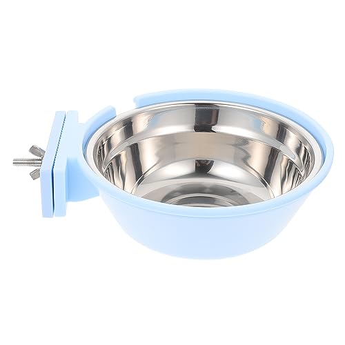 COLLBATH 1Stk Haustiernapf Futterkäfig für Welpen erhöhter Slow Feeder Hundenapf Spaniel pet Feeder tiernahrung katzenfutter hundebox schüssel Schüsseln für Haustiere Rostfreier Stahl Blue von COLLBATH