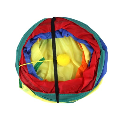 COLLBATH 1Stk Katzenrassel aus Papier Tunnel Guck-Guck Frettchen Röhre Futterspender katzenzelt cat Tent Katzen Tunnel lustiges Katzenspielzeug Katzentunnel Polyester Baumwolle Colorful von COLLBATH