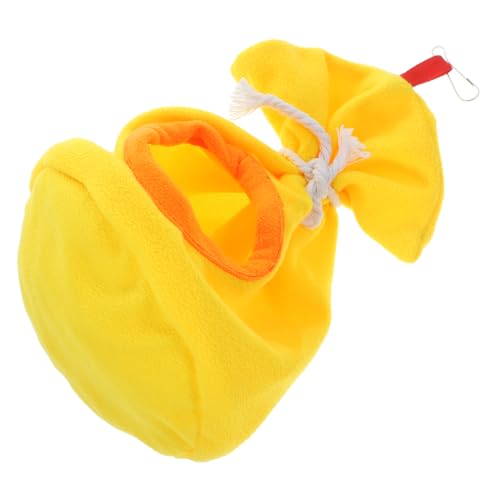 COLLBATH 1Stk Nest winterk mastubatoren Sleeping Bags haustierbett Birdcage Papagei Schlafsack Haustier-Vogel-Hängematte Vogelkäfig-Hängetasche Schlafhängematte für Papageien Flanell Yellow von COLLBATH