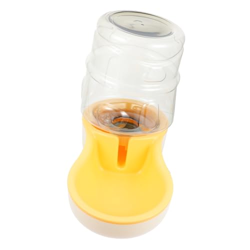 COLLBATH 1Stk Trinkbrunnen Pet Water Bowl pet Feeder Futterspender für Hamster Trinkfutterautomat für Haustiere trinkflaschen Wasserbehälter für Haustiere Wasserspender für Welpen pp Yellow von COLLBATH