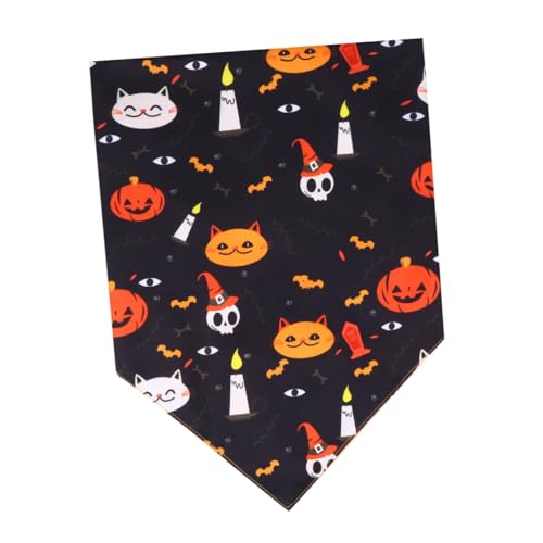 COLLBATH 1stk Halloween-Haustier-lätzchen Katze Halskette Halloween-hundehalsband-lätzchen Kleines Welpenhalsband Haustiere Schal Halloween Haustierhalsbandkegel Doppelseitig von COLLBATH