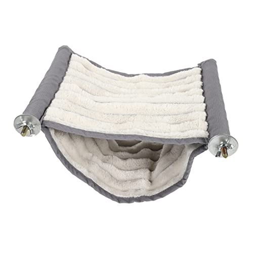 COLLBATH 1stk Hamster Hängematte Spielzeug Für Hasen Faltbarer Hamster Hängebett Für Kleintiere Frettchen-hängematte Für Käfig Winterschlafkäfig Für Ratten Plüschtier Diamantvlies Grey von COLLBATH