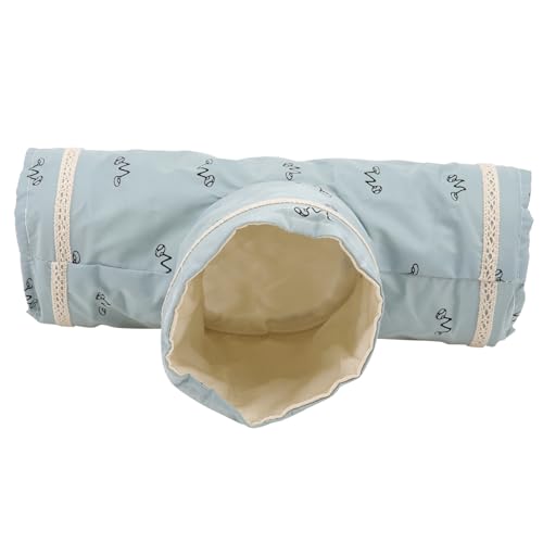 COLLBATH 1stk Hamster Kalt Tunnel Tunnelbett Für Hamster Faltbare Hängematte Tunnelspielzeug Für Kleine Haustiere Nagetier-Haustier-röhrenspielzeug Spielzeuge Igel Spielzeug Blue Polyester von COLLBATH