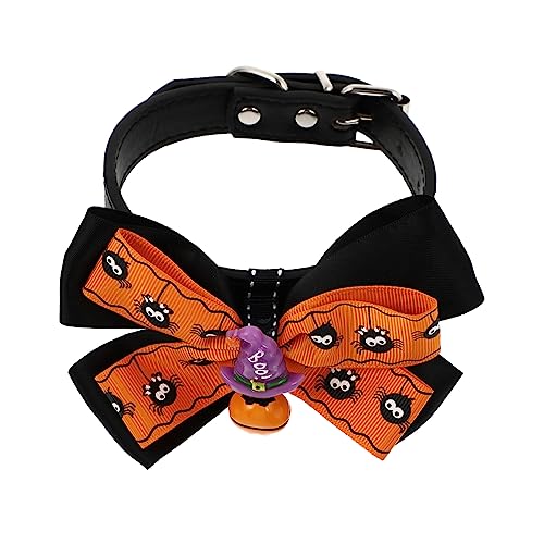 COLLBATH 1stk Haustier Fliege Halloween-hundehalsband Halloween-Horror-dekor Verstellbare Hundehalsbänder Katze Bowknot-Halsband Einstellbarer Hund Welpen Haustiergeschenk Stoff von COLLBATH