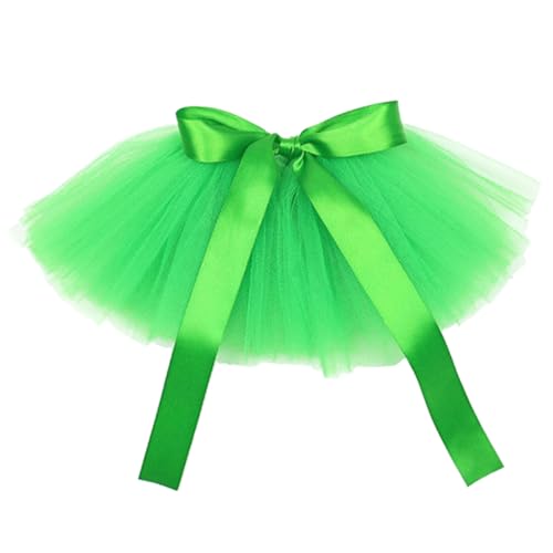 COLLBATH 1stk Pet Mesh-Kleid Hundezubehör Hundekleid Weihnachten Haustiertag Futterspender Hund Rock Hundefutter Hundetag Dreieckiger Hundeschal Hund Tutu Gittergewebe Green von COLLBATH