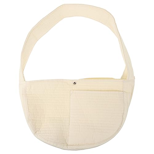 COLLBATH 1 Stück Haustier-Tragetasche für Katzen und Hunde kompakte Umhängetasche tragbarer Reiseträger beige Polyester modisch und robust von COLLBATH