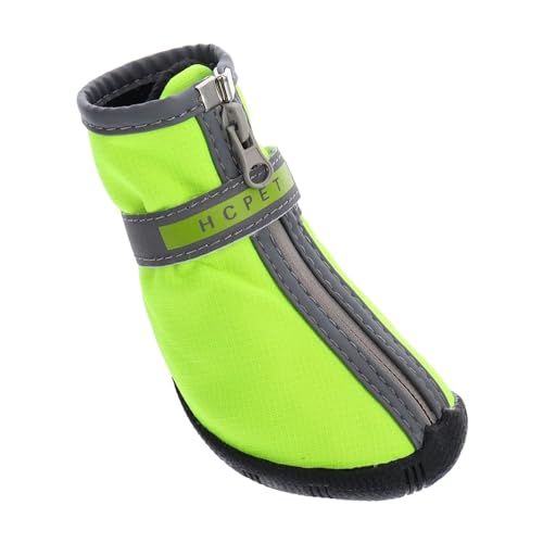 COLLBATH 2 Paar Haustierschuhe Schuhe für Hunde Regenstiefel für Welpen hundeschuhe Pfote Haustier Kurze Schuhe Schneeschuhe für Haustiere Hündchen Schutz der Hund Welpenschuhe Jackenstoff von COLLBATH