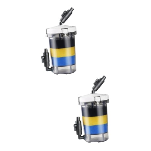 COLLBATH 2 STK Aquarienfilter Filterausrüstung Für Aquarien Stilles Filteraquarium Powerfilter Für Aquarien Aquarienwasserpumpe Filter Für Fischbecken Vorderer Graszylinderfilter Luftfilter von COLLBATH