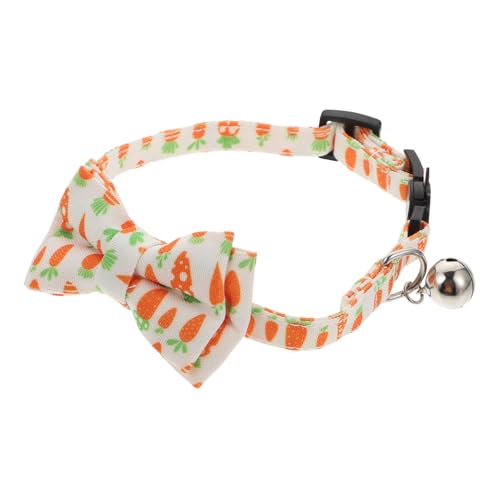 COLLBATH 2 STK unikal Bowtie Katzenkragen Schleifenkragen Katzenkrawatte Ostern-Kätzchen-Kragen Halskragen -Partybevorzugung Bowknot-Halsdekor Stoff Weiß von COLLBATH