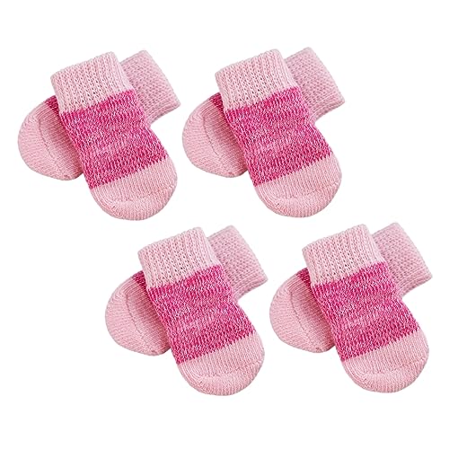 COLLBATH 2 Sätze Haustier socken Hundepfotenschutz rutschfeste elastische Hundesocken tierische bescherung pet paw Haustiere sockenschuhe elastische Haustiersocke hundeschützer socken Rosa von COLLBATH