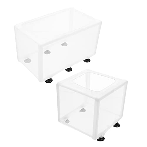COLLBATH 2 Stück Klare Trennboxen für Babyfische Professionelle Isolationsboxen für Aquarien Einstellbar und Sicher für Aufzucht von Jungfischen Klein Groß Trennwand COLLBATH 2 Stück Klare Trennboxen für Babyfische Professionelle Isolationsboxen für Aquarien Einstellbar und Sicher für Aufzucht von Jungfischen Klein Groß Trennwand von COLLBATH