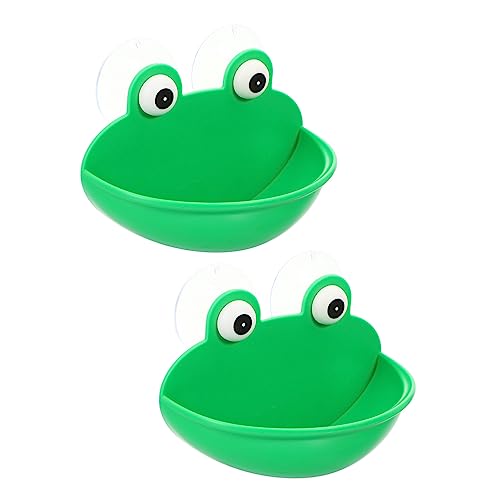 COLLBATH Amphibien-Lebensraum-Terrarium- Reptilienhöhle Ruhestätte 2PCS Fütterungskasten Zubehör für Frosch Kaulquappen Langlebig von COLLBATH