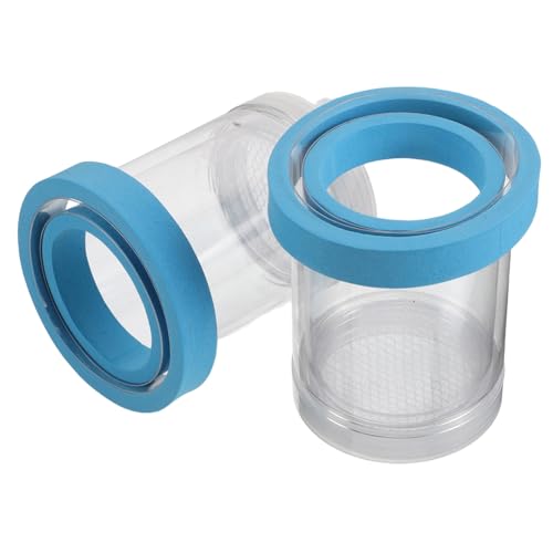 COLLBATH 2 Stück Kunststoff Inkubator für Guppys Schwimmende Isolationsbox mit Saugnäpfen für Sichere Aufzucht von Fischlaich und Jungfischen COLLBATH 2 Stück Kunststoff Inkubator für Guppys Schwimmende Isolationsbox mit Saugnäpfen für Sichere Aufzucht von Fischlaich und Jungfischen von COLLBATH