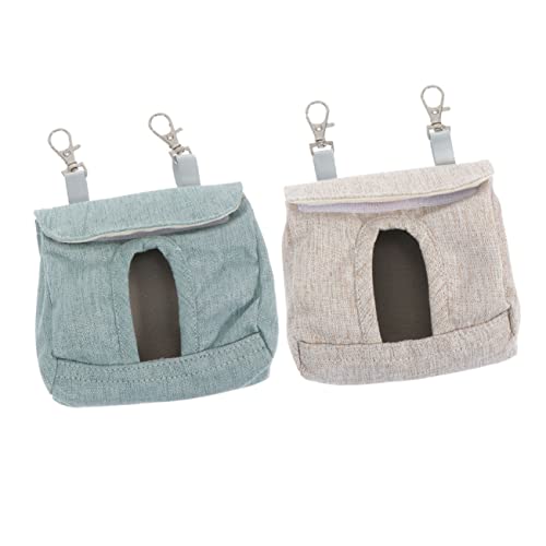 COLLBATH 2st Kaninchen-heu-Tasche Kleintiere Heu Chinchillas Großer Futterspender Hasenfuttersack Für Heu Hängende Heusäcke Heubeutel Für Meerschweinchen Stoff Haustier Langsames Essen von COLLBATH