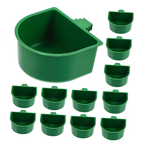 COLLBATH 20er-Box Vogelfutterbox Vogelkäfig Wassernapf Vogelkäfig Schüssel Vogel Wasserspender Taubenfutterautomat Waschbarer Vogelhäuschen Käfig-coop-Cup Wasserbecher Plastik Hängend von COLLBATH