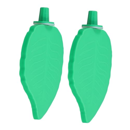 COLLBATH 2pcs Papagei Barsch Stehen Blatt Design Vogel Spielzeug Training Plattform Zubehör für bis Mittlere Vögel von COLLBATH