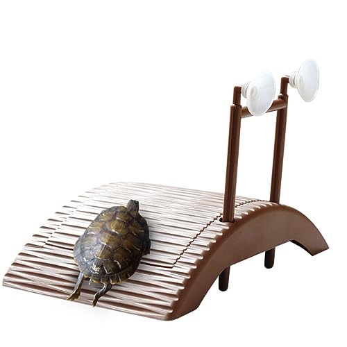 COLLBATH 2Pcs Selbstschwingende Schildkröte Schwimmende Insel Pool Schildkröte Rampenschildkrötenpanzerpanzer para Reptilienhöhle Leiter Schildkröte Wasserlächen Basketplattform Käfig von COLLBATH