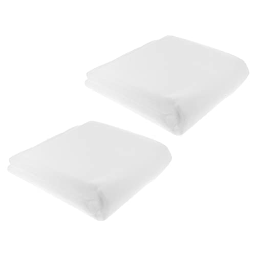 COLLBATH Fisch Tank Pad 2 Pack Aquarium Reinigung Filter 30x60cm Weiß Polyester Faser von COLLBATH