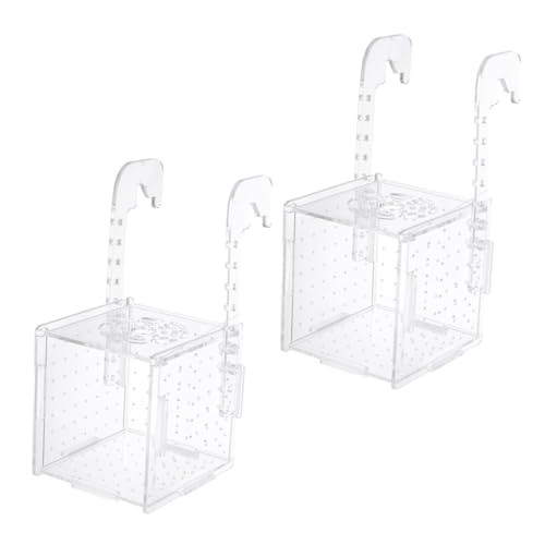 COLLBATH 2St Isolationsbox Zuchtbox Futterspender Trennwand für Aquarien lebender Fisch automatisch Bausatz giteer Safe Easy putz durchsichtig Aquarium aus Acryl Fischbrutbecken Plastik von COLLBATH