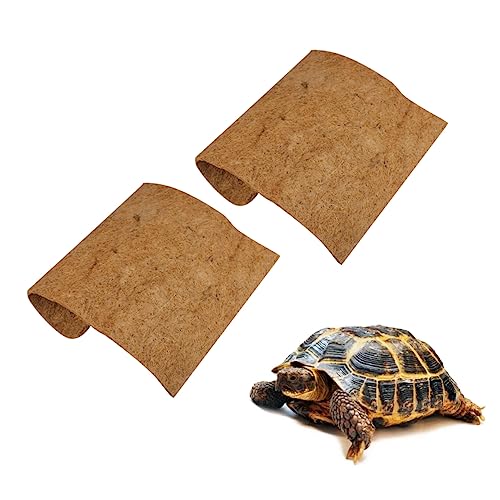 COLLBATH Natürliche Kokosfasermatte Für Reptilien Und Haustiere Einstreu Schildkrötenmatte Atmungsaktiv 40 X 40 cm von COLLBATH