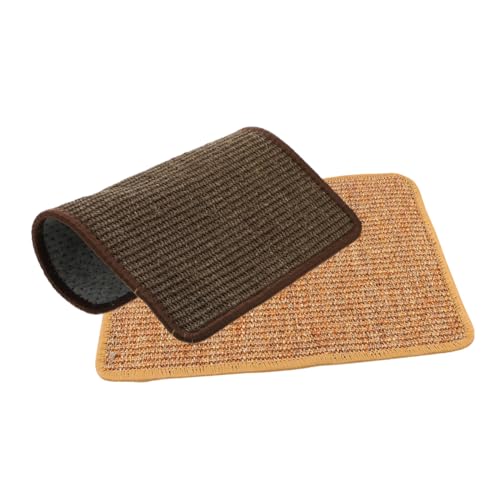 COLLBATH 2St Sisal Katzen Griff Katzenschleifmatte Katze schlafteppich Katzenkratzdecke Katzenspielzeug katzenkratzmatte Teppiche Boden Kratzpad wiederverwendbarer Katzenkratzer von COLLBATH