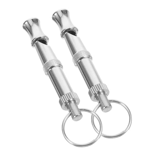 COLLBATH 2St Ultraschallpfeife freilaufgehege Deutscher schäferhund ultrasonic Dog Whistles Hunde erziehung Clicker für Hundetraining Vogelpfeife Pfeife aus Metall Pfeife für Hunde Silver von COLLBATH