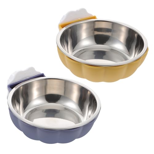 COLLBATH 2St hängender Hundenapf wasserspender für Hunde Schüsseln pet Feeder pet Supplies hundesofa Hundenäpfe Multifunktionsnapf für Haustiere hängende Haustierschüssel Rostfreier Stahl von COLLBATH