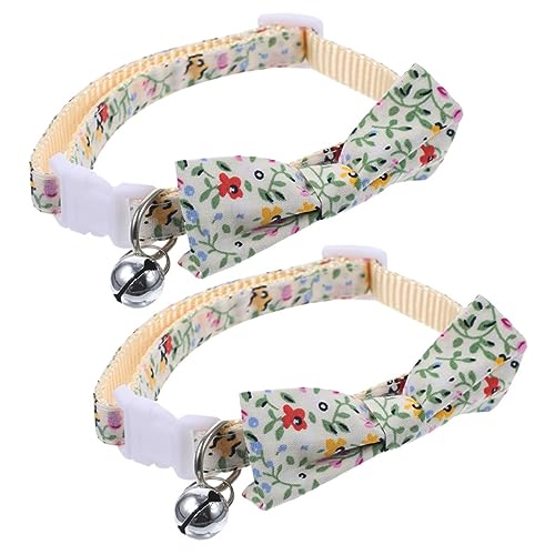 COLLBATH 2St Welpenzubehör für kleine Hunde Blumen-Welpenhalsband dekoratives Hundehalsband Kätzchenhalsband Gänseblümchen schmücken binden Krawatte Polyester-Nylon von COLLBATH