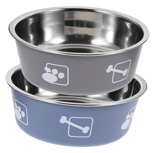 COLLBATH 2pcs Haushaltshund Bowl Nicht-Skid-welpen-Futter-Feeder Tragbare Hundehund-Food-futtermittel von COLLBATH