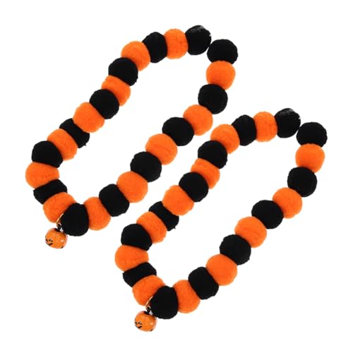 COLLBATH 2st Halloween-Kragen Halloween-Party-katzenhalsband Halloween-hundehalsband Halsband Für Haustiere Halsband Für Hund Welpenhalsband Elastisches Katzenhalsband Halloween-dekor Nylon von COLLBATH