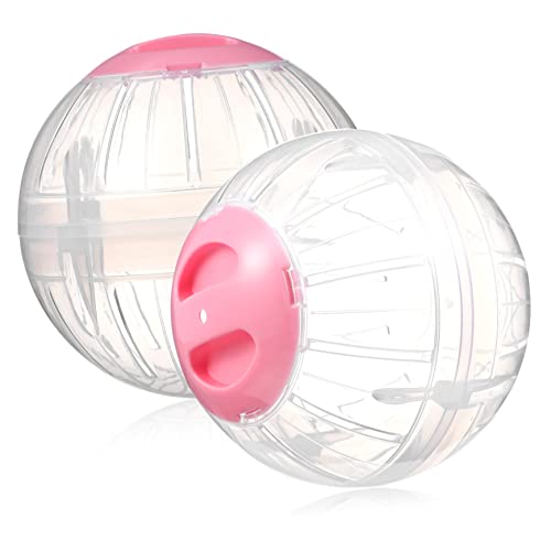 COLLBATH 2st Hamster Sportball Haustierübung Haustierzubehör Spielzeug Für Rennmäuse Spielzeug Für Haustiere Kleintiere Trainieren Hamster-übungsbälle Laufbälle Für Kleine Tiere Plastik von COLLBATH