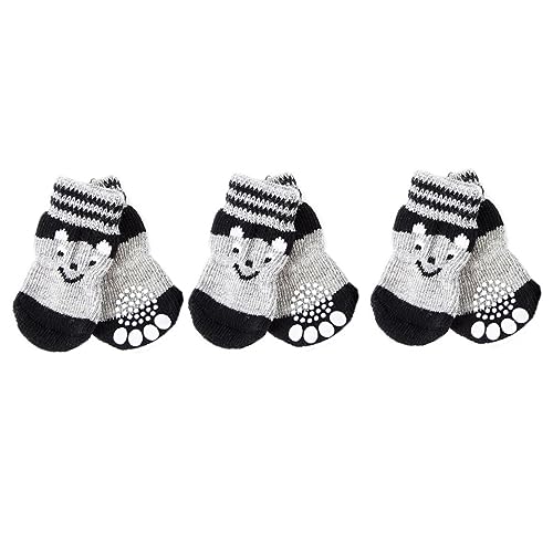 COLLBATH 3 Paare hundeschuh socken Haustier Strümpfe Hund rutschfeste Socken Haustierstiefel Paws pfotenschutz Schuhe für hundepfoten sockenschuhe Socken für Hund Haustier Stiefel Baumwolle von COLLBATH