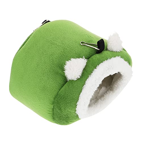 COLLBATH 3 STK Baumwollnest Für Haustiere Minizaun Winterliches Haustierbett Guinea-Bett Zwergkaninchennest Hamsternest Hasenhöhle Haustier-schlafbett Hamster Warmes Flanell Green von COLLBATH