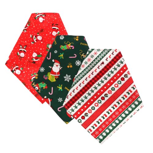 COLLBATH 3 Stück Haustier Dreieckstuch Haustier Bandana Dreieckiges Haustier Lätzchen Hunde Bandana Halsband Bandana Für Hund Weihnachten Hunde Lätzchen Weihnachtsfeier Hunde von COLLBATH