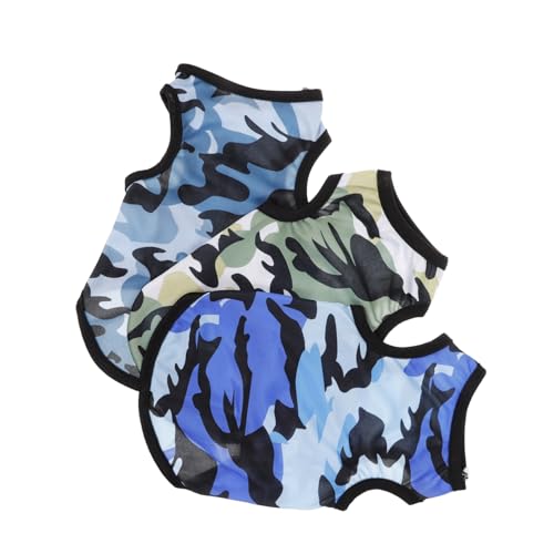 COLLBATH Haustierweste Für Hundewelpen Camouflage-Shirt Leichte Atmungsaktive Weste Für Hunde von COLLBATH