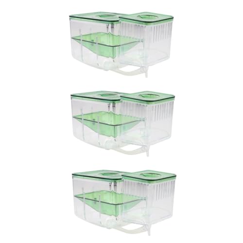 COLLBATH 3Er-Box isoliertes Aufzuchtbecken Aquarienzüchter automatisch Fischzuchtbecken Aquariengewöhnung Guppy Aquarienbrutkasten Schutzbereich für Fischbrut Zuchtbecken für Aquarien von COLLBATH