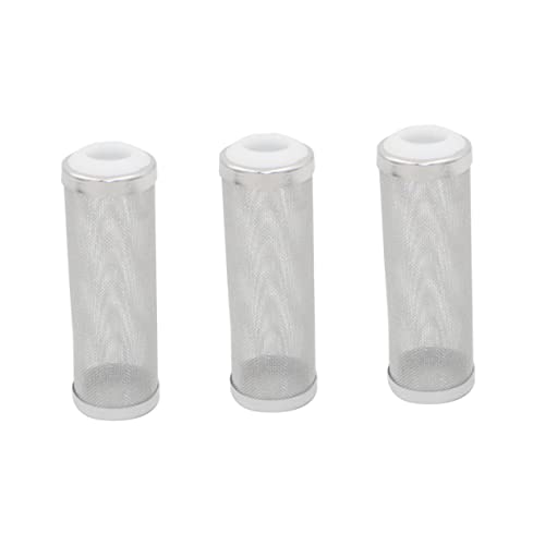 COLLBATH 3St Aquarienwassereinlass-Schutzabdeckung Filter für Fischbecken Pumpe Schutzaquarium Sieb für Aquarien klopfen Silve Silberfarbe Aquarienwassereinlassabdeckung Aquarienfilter Weiß von COLLBATH